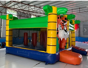 Inflatables <strong>Tiger</strong> Combo Bouncer Jungle <strong>Jumpers</strong> <strong>Tiger</strong> Animal Inflatable Bouncer Bounce House With Slide - Product Image 6