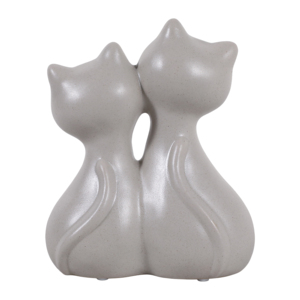 Figurine de chat assis mignonne, sculpture moderne en grès, décoration pour la maison, la salle de bain, l'étagère, le bureau, le salon - Product Image 4