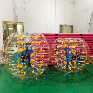 TPU 1,2 m/1,5 m/1,7 m Menschliche Größe Diy Blase Ball Körper Zorb Blase Fußball Aufblasbare Stoßstange ball - Product Image 1