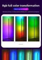 Lumière d'ambiance modulaire pour jeux vidéo, RGB, à commande vocale, contrôlable par application, sur pied, alimentation USB