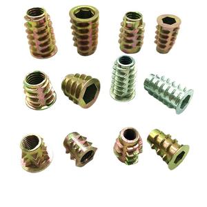 एम 4 एम 5 एम 6 एम 8 10 फर्नीचर लकड़ी सम्मिलित जस्ता मिश्र धातु हेक्स डी नट ई नट स्टेनलेस स्टील सीएनसी मशीनिंग - Product Image 1