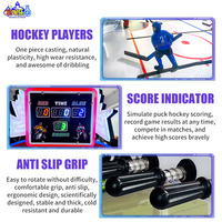 Table de hockey à bulles pour parc d'attractions, machine de jeu de hockey en dôme commercial avec tableau de scores électronique LED pour 2 joueurs