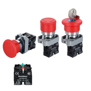 22 Mét nấm dừng khẩn cấp Nút chuyển đổi XB2-BS542 bs442 bs642 BS142 10A Key dừng khẩn cấp nút nguồn chuyển đổi khởi động chuyển đổi - Product Image 1