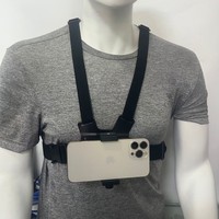 Telefon Vlog Montaj Kiti POV Göğüs Askısı Kafa Montajı Evrensel Telefon Tutucu Eller Serbest Kayıt Aksesuarları 1/4 Vidalı Delik