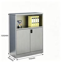 Archivador de Oficina de Acero Reforzado, Modelo H1090W900D400, Personalizable