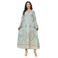 Gaun Maxi Elegan Wanita OEM/ODM Siap Kirim, Bahan Berkualitas Payet, Mode Timur Tengah, Pakaian Modis Berkualitas Tinggi, Ukuran Besar, untuk Lebaran