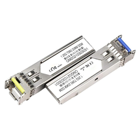 1.25G BIDI SFP TX1310 RX1550 20km LC Optical Transceiver 5G FTTH Kompatibel dengan H3C Mendukung DDM