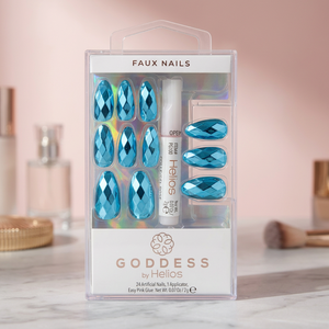 HGOD0045 Set de Uñas Artificiales Goddess, Uñas Postizas Hechas a Mano de Alta Calidad, Puntas Cuadradas Largas, Forma Moderna - Product Image 3