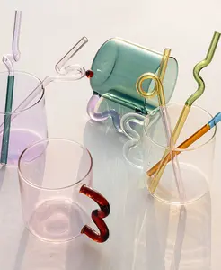 Tasse en verre Borosilicate, ml, verre coloré, Design Unique, vert