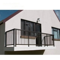Nouvelle Arrivée Garde-corps de Balcon en Aluminium de 7 pieds, Revêtement Poudré, Écologique, Élégant et Robuste, Modélisation 3D pour Terrasse Extérieure