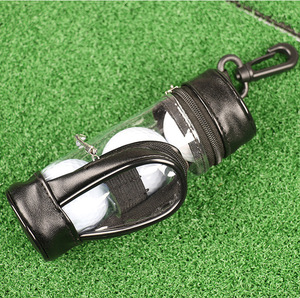 Factory Direct Wholesale Colorful PU <b>Golf</b> <b>Ball</b> and Tee Pouch Set with Carabiner Clip <b>Golf</b> Accessories Bag - Product Image 2