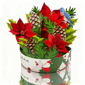 2025 Christmas 3D Safflower Forever Flower Greeting Cards with Envelopes for <b>Mother</b> Girlfriend - Product Image 5