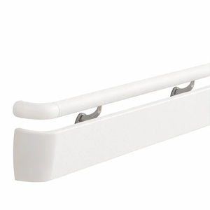 Embout de main courante mural en aluminium avec bande de caoutchouc pour rampes d'escalier, design minimaliste, résistant à la rouille - Product Image 6