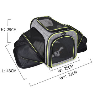 Pet <b>Cat</b> <b>Carrier</b> Expandable Foldable Breathable Portable Outing Bag For <b>Cats</b> - Product Image 4