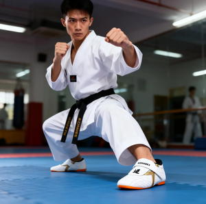 Nuevo Modelo 2017 Wuhuyue, Zapatos de Taekwondo Transpirables Unisex para Artes Marciales, Equipo Premium para Entrenamiento y Competencia - Product Image 3