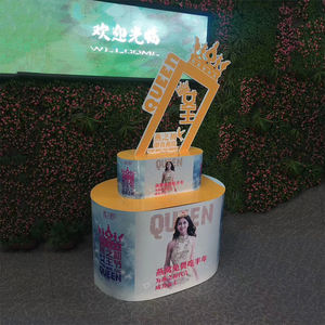 Tienda de cosméticos personalizada, tienda de maquillaje, estante de exhibición de pestañas de suelo de Metal con lápiz labial acrílico, brillo de labios, estante de exhibición de productos, soportes - Product Image 3