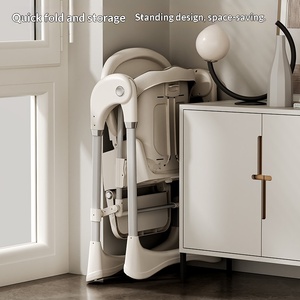 <span class=keywords><strong>Chaise</strong></span> <span class=keywords><strong>haute</strong></span> électrique multifonctionnelle <span class=keywords><strong>en</strong></span> cuir PU pour enfants, pliable, pour manger et s'alimenter, pour bébés - Product Image 3