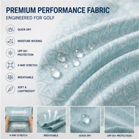 Chemises de golf personnalisées de qualité supérieure, extensibles dans quatre directions, 100% polyester, manches courtes, unisexes, performance, séchage rapide, fabricant OEM ODM