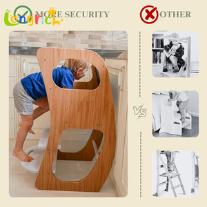 เก้าอี้ไม้แบบขั้นบันไดสำหรับเด็กหอหัดเดิน - Product Image 6