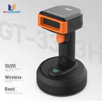 Escáner de Código de Barras USB Portátil 2D GTCODESTAR GT-3303H, Escáner de Código de Barras Inalámbrico 2.4G, Escáner de Código QR 1D para Punto de Venta