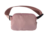 Sac de ceinture pour téléphone portable en polyester pour femme avec logo personnalisé, fermeture éclair et fermoir, forme oreiller tendance pour usage promotionnel et voyage