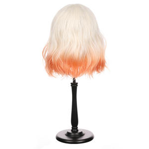 Wholesale 12 Inch Cute Women's European American <b>Short</b> Bob Non Lace Synthetic <b>Wig</b> High Temperature Fiber Water Wave Transparent - Product Image 5