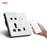 Enchufe de pared universal estándar del Reino Unido Programa Tuya 13A Aplicación inalámbrica Control de voz Zigbee Enchufe de pared inteligente