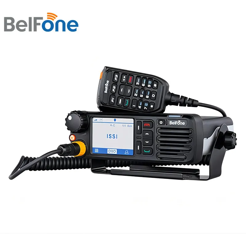 BelFone 10/20/50km Long Distance 50w VHF/UHF Transceiver GMRS Two Way Car Mounted DMR Digital Mobile Radio Walkie Talkie