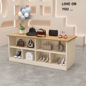 Lemari pajang sepatu dan tas mewah, etalase alas kaki dan tas mode, rak butik ritel kaca - Product Image 2