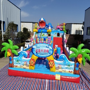 Super grand château gonflable en PVC avec toboggan 5m * 8m 6m * 10m 14m * 7m 15m * 8m aire de jeux gonflable extérieure lit de saut doux <span class=keywords><strong>maison</strong></span> de jeu - Product Image 5