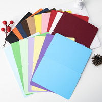 Carte pliée vierge avec graffiti dessiné à la main, carton épais blanc et noir 250g, carte de vœux pliée, carte cadeau simple couleur unie