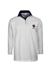 Camisetas de manga larga de <span class=keywords><strong>rugby</strong></span> de <span class=keywords><strong>Inglaterra</strong></span> personalizadas con logotipo bordado 65% poliéster 35% algodón tallas personalizadas - Product Image 3