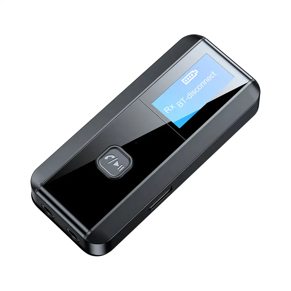 Receptor y transmisor C29 Bluetooth 5,0, adaptador inalámbrico de manos libres para música, AUX Jack, 3,5mm, para coche, PC, TV y auriculares