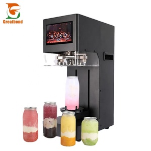 Machine à sceller les boîtes de conserve de jus et de soda de haute qualité, non rotative, avec couvercle à ouverture facile et écran tactile intelligent - Product Image 1