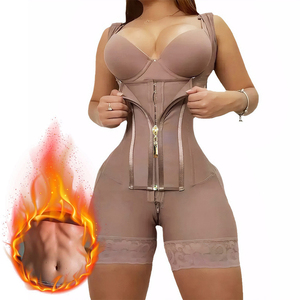Langqin Corsetto Modellante a Doppia Compressione, Body Contenitivo a Vita Alta, Effetto Push-Up, Chiusura con Cerniera Frontale, Asciugatura Rapida e Traspirante - Product Image 1