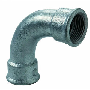 Alta presión 90 ° Curva hembra/hembra Galvanizado PVC Tubería de hierro fundido HDPE para plomería Aceite/Agua Aplicación PN16 Presión - Product Image 2