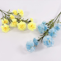 Bouquet de fleurs artificielles de carnations au toucher réel, fleurs réalistes pour la fête des mères, mariage, décoration de table à la maison