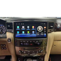Autoradio Android 12,6 pouces pour tableau de bord de voiture avec écran tactile, navigation GPS, CarPlay, DSP pour Lexus LX570 2008-2015
