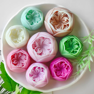 Khuôn silicon làm nến thơm Austin <span class=keywords><strong>Rose</strong></span> J10-352, làm nến hoa tự làm, xà phòng thủ công, đá khuếch tán, đồ trang trí thạch cao - Product Image 3