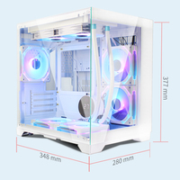 Boîtier d'Ordinateur Compact à Flux d'Air Élevé SNOWMAN, Vente Directe d'Usine, pour Cartes M-ATX / Mini-ITX, Support Refroidisseur CPU 157mm
