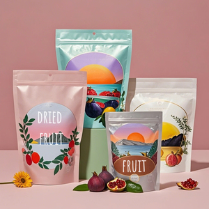 Kỹ thuật số in đầy đủ màu sắc đứng lên túi thấp moq nhựa Snack trái cây sấy khô gói cho bao bì thực phẩm khô như sữa thạch - Product Image 5