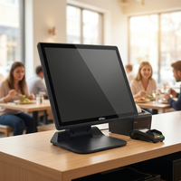 Terminal de point de vente Windows haute définition de 17 pouces, processeur Intel I5, écran tactile capacitif, base pliable