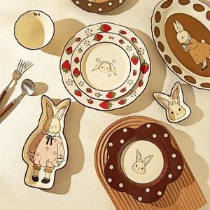 Bol en céramique rétro original Hera Rabbit pour femme au foyer moderne, <span class=keywords><strong>vaisselle</strong></span> tendance, nouveau bol à riz mignon, assiette compatible micro-ondes - Product Image 3