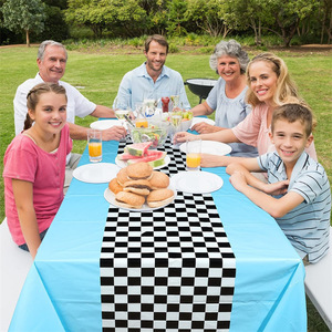 Disposable Plastic Printed Modern Car Birthday Racing Decoration <b>Tablecloth</b> for Children's Boy Theme Party - Product Image 5