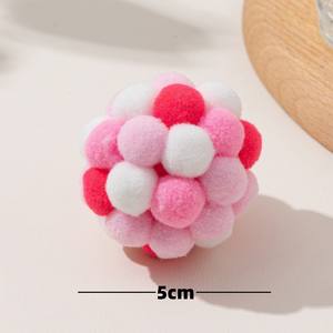 Snows Paws Peluş Klasik Basit Kedi Oyuncak Topu, Kediler ve Köpekler için Sesli Zil ile TS-764 Ambalaj Dahil - Product Image 3