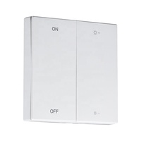 Interrupteur mural sans fil RF à 2/4/6/8 touches, détachable, marche/arrêt, DIM CCT, interrupteur radio RF 2,4 GHz, blanc