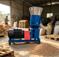 Nouvelle machine à granulés d'aliments pour volailles en métal 200 kg/h avec matrice réglable 2-3 mm, haute productivité, vidéo d'utilisation