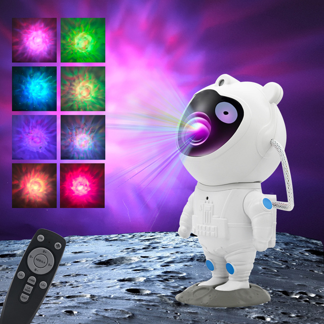 5V USB Galaxy Music Night Light Astronaut Projector Starry Nebula Sky LED Atmosphere Smart Remote Control Bedroom Decor Lamp