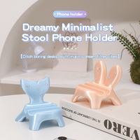 Support de téléphone nuage en PLA texture soie avec nœud, design coquille, style luxe léger et rêveur, support de bureau Kawaii, décoration maison et bureau, cadeau adorable