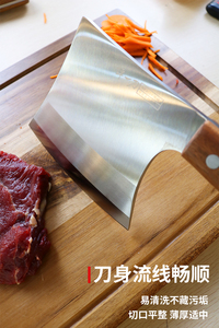Cuchillo de hacha de 6 pulgadas de buena calidad 2025, <span class=keywords><strong>cuchillos</strong></span> de cocina de acero inoxidable, cuchillo <span class=keywords><strong>para</strong></span> cortar <span class=keywords><strong>carne</strong></span> con mango de remaches de madera - Product Image 3